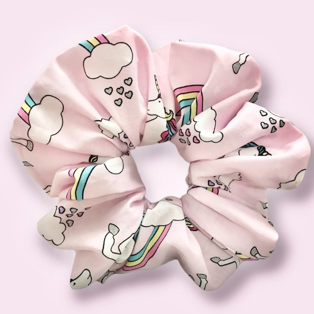 Scrunchie, Brand New Handmade Large Unicorn Scrunchies for any hair type.